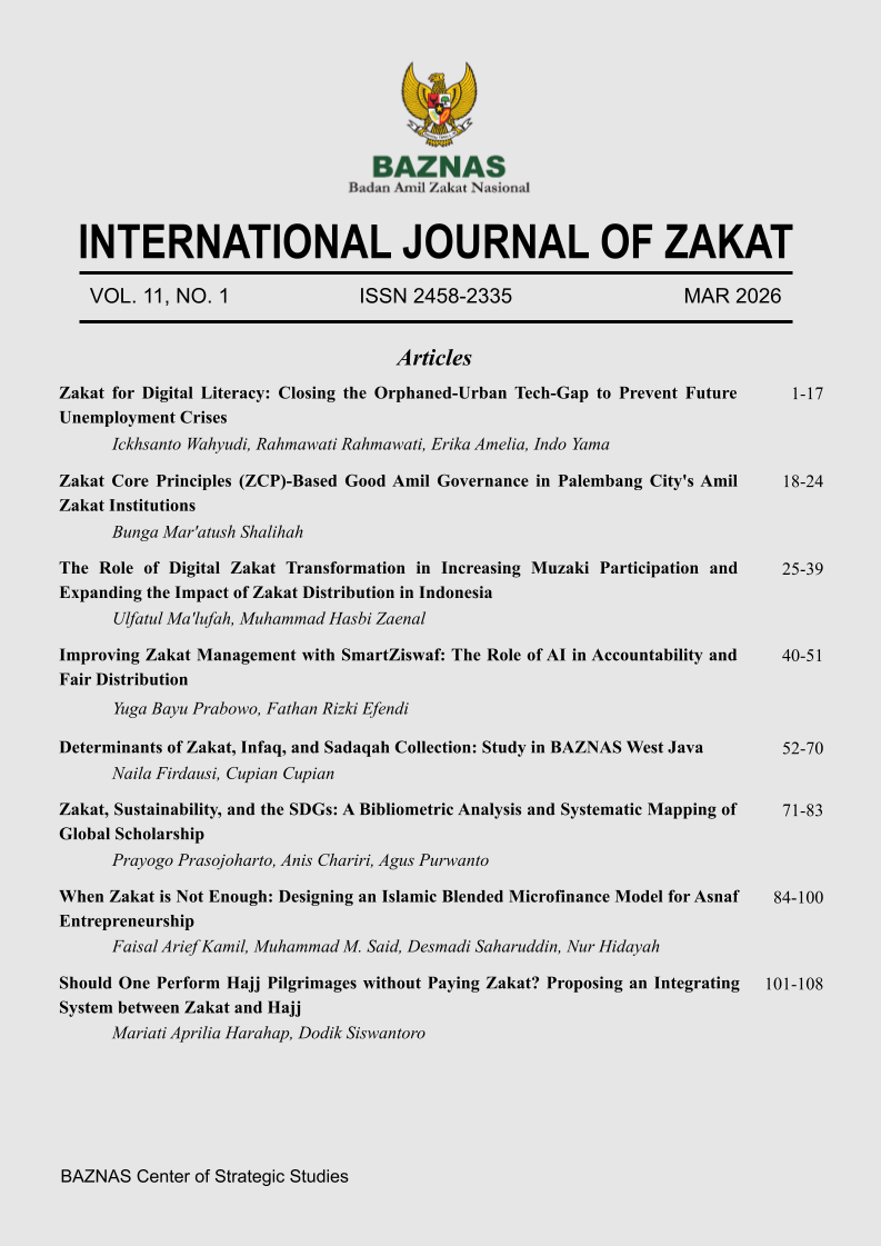 					View Vol. 11 No. 1 (2026): International Journal of Zakat
				